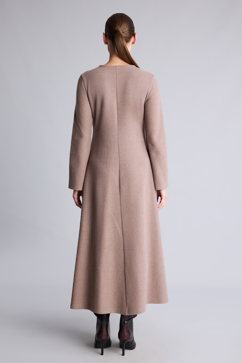 Women Beige Thessaloniki Fabric Dress