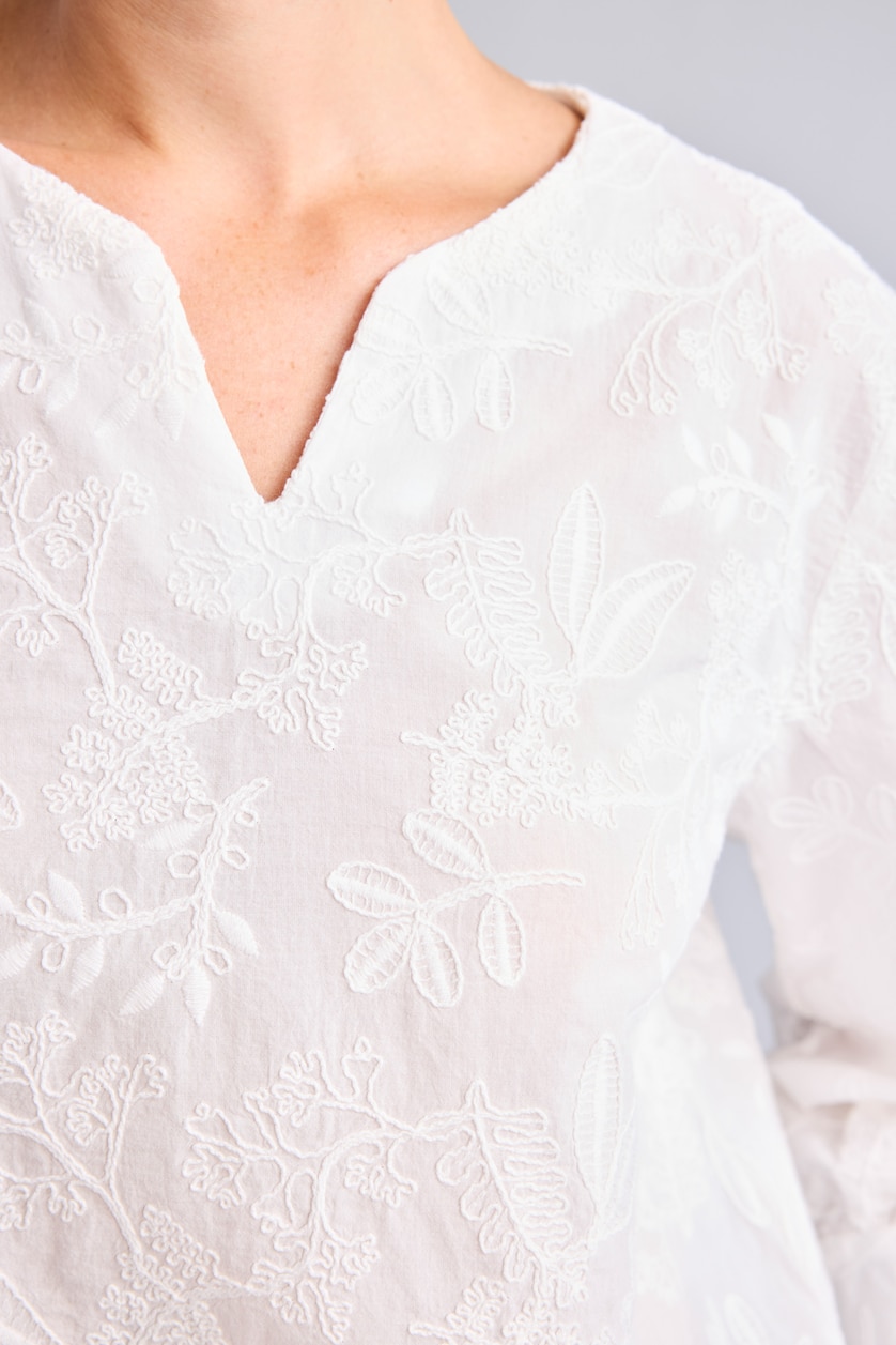 Woman White Regular Fit brode
