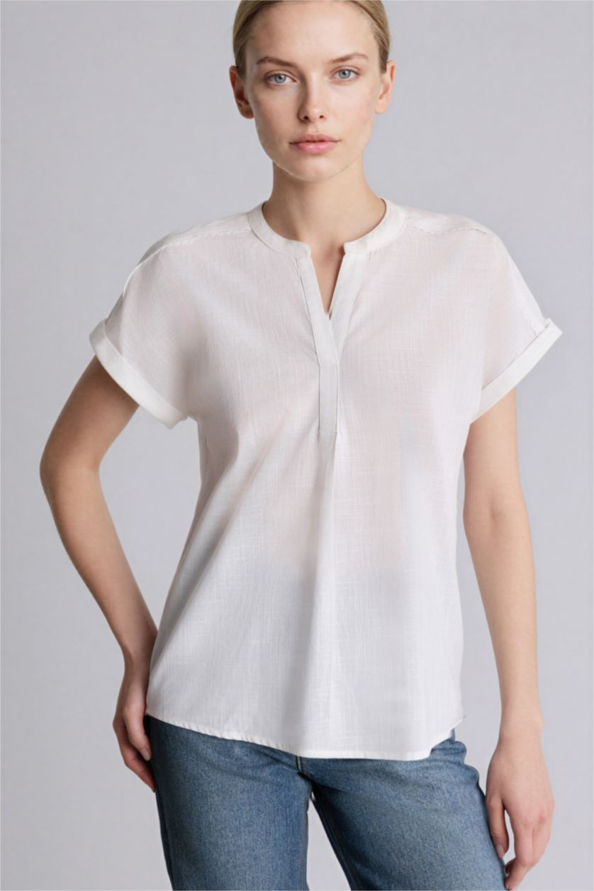 Женщины Бежевый Relax Fit Cotton