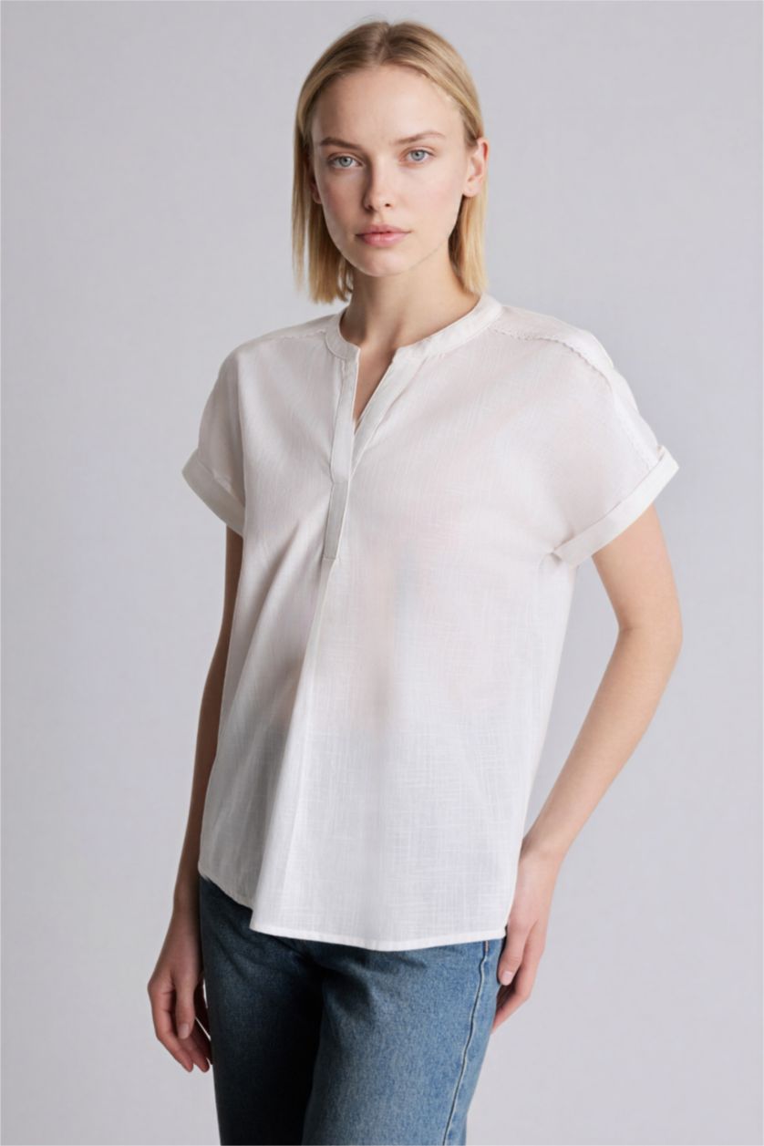 Женщины Бежевый Relax Fit Cotton