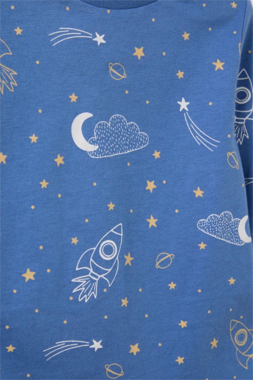 BABY BOY Blue Baby Boy Star Pattern 2 Piece Pyjamas Set