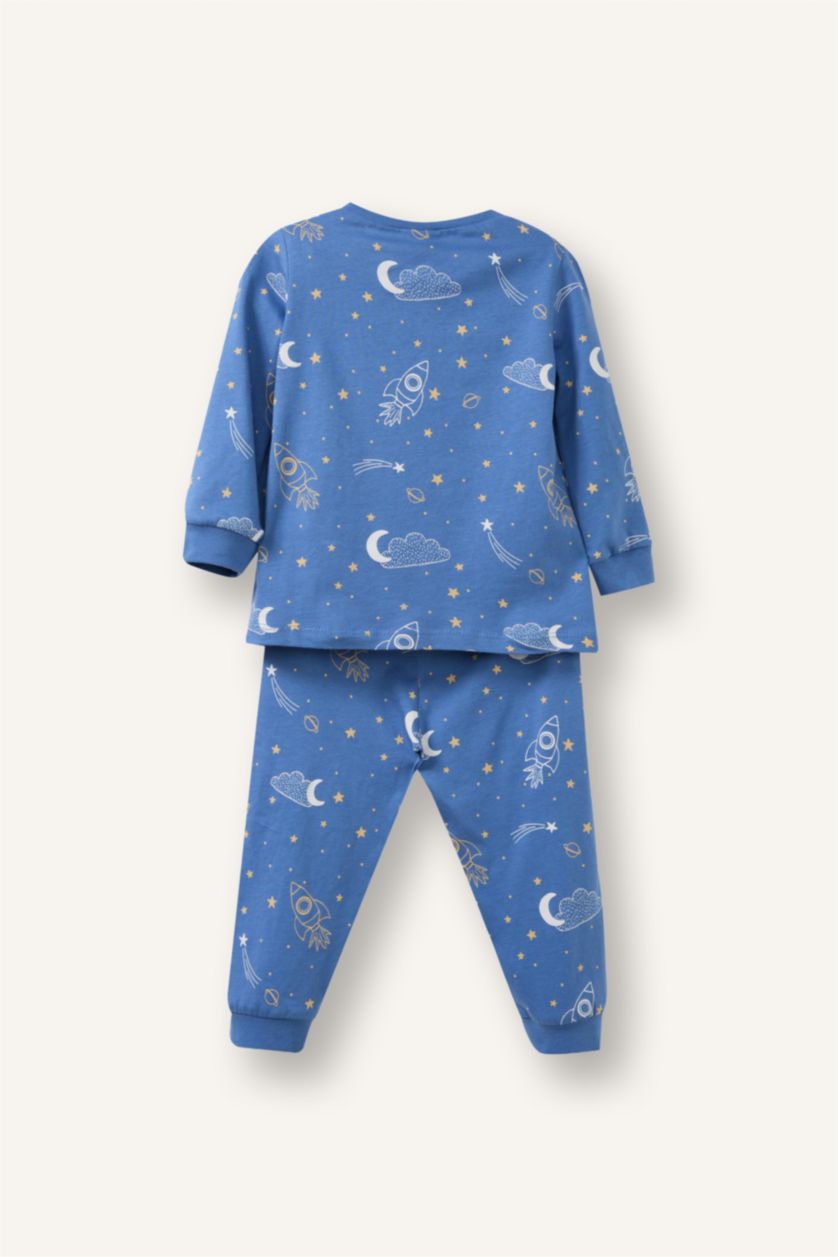 BABY BOY Blue Baby Boy Star Pattern 2 Piece Pyjamas Set