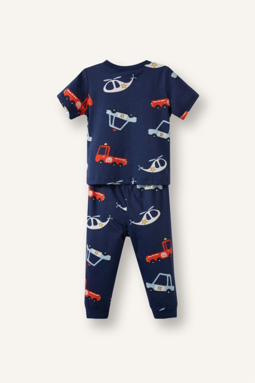 Erkek Bebek Lacivert 2'li Pijama Takımı Erkek Bebek