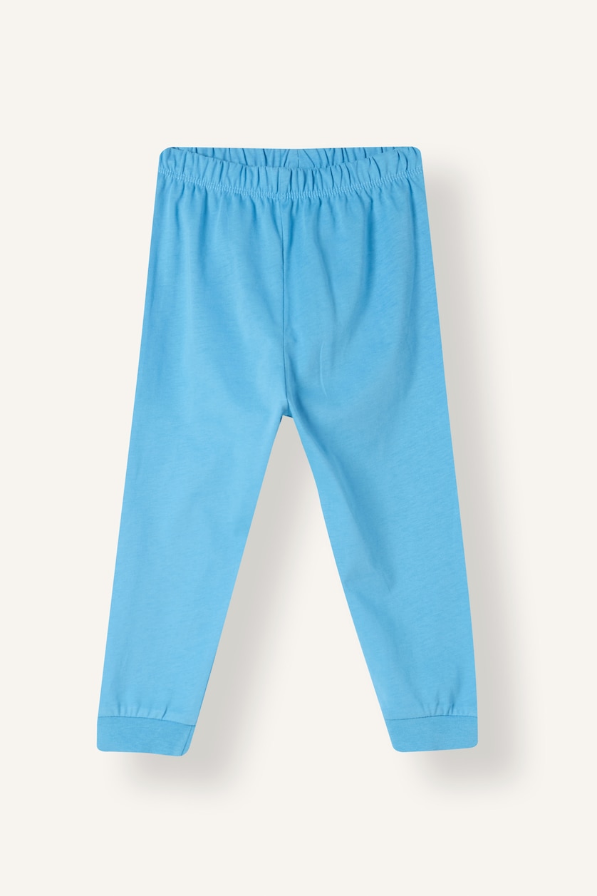 Erkek Bebek Açık Sarı %100 Pamuk Desenli 4'lü Pijama Takımı Erkek Bebek