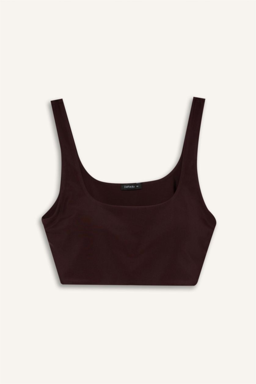 Kadın Kahve Regular Fit 5'Li Burkini Mayo