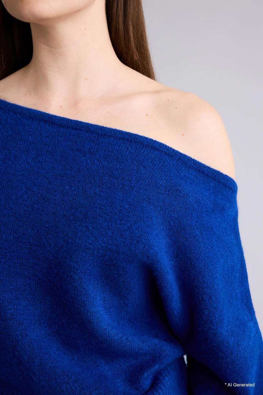 Women Sax Regular Fit Knitwear Pullover