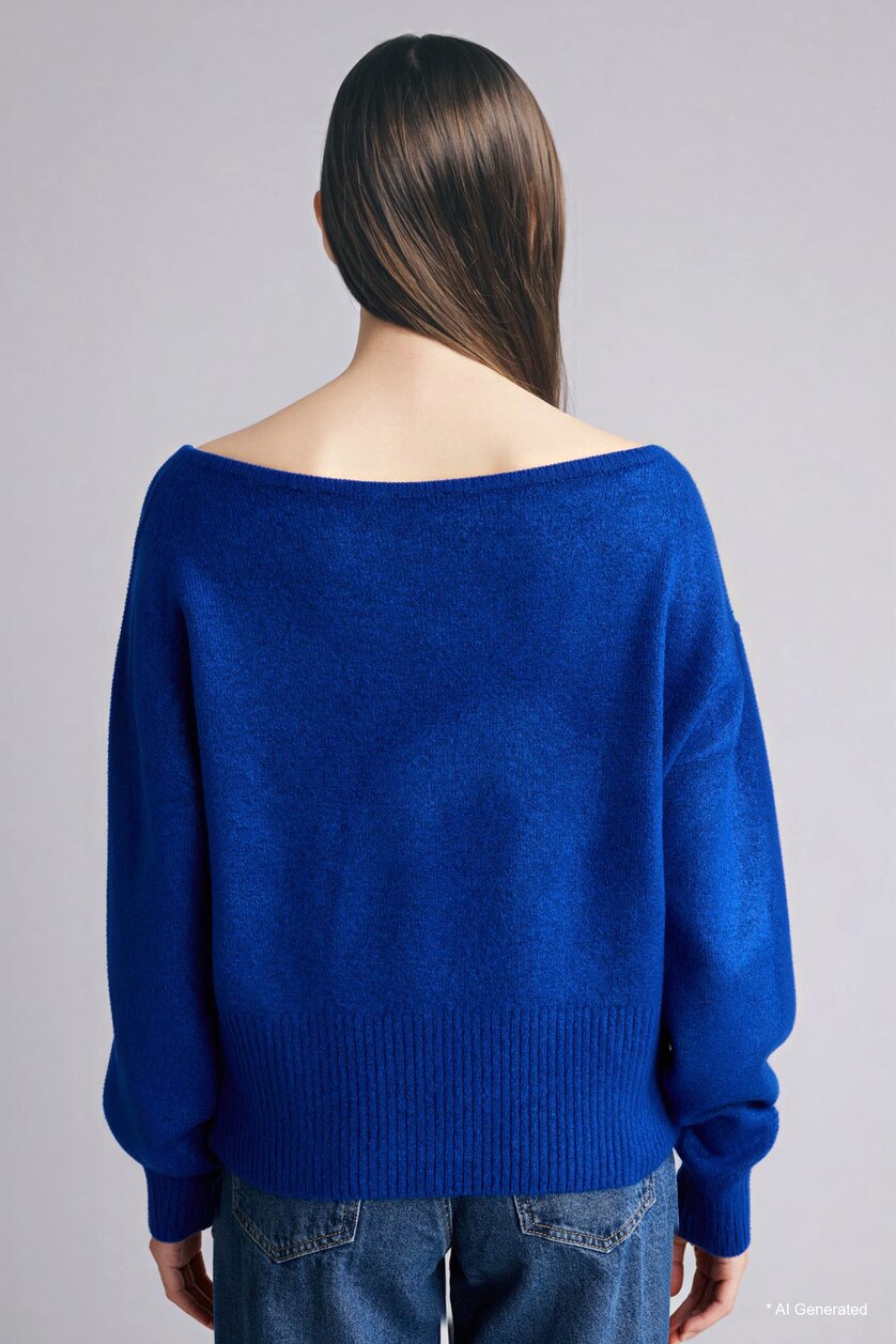 Women Sax Regular Fit Knitwear Pullover