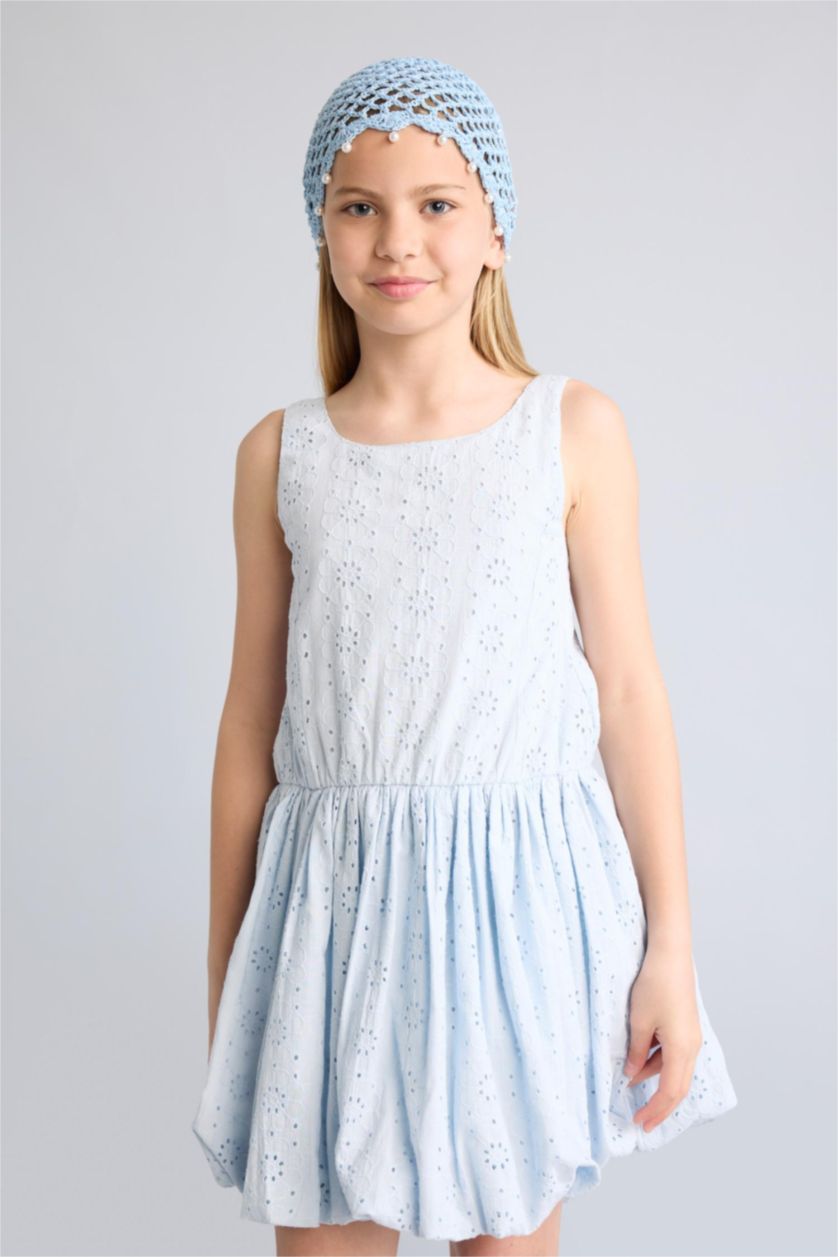 Young Girls - Teen Girls Light Blue Sleeveless Woven Dress