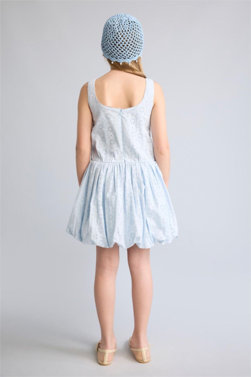 Young Girls - Teen Girls Light Blue Sleeveless Woven Dress
