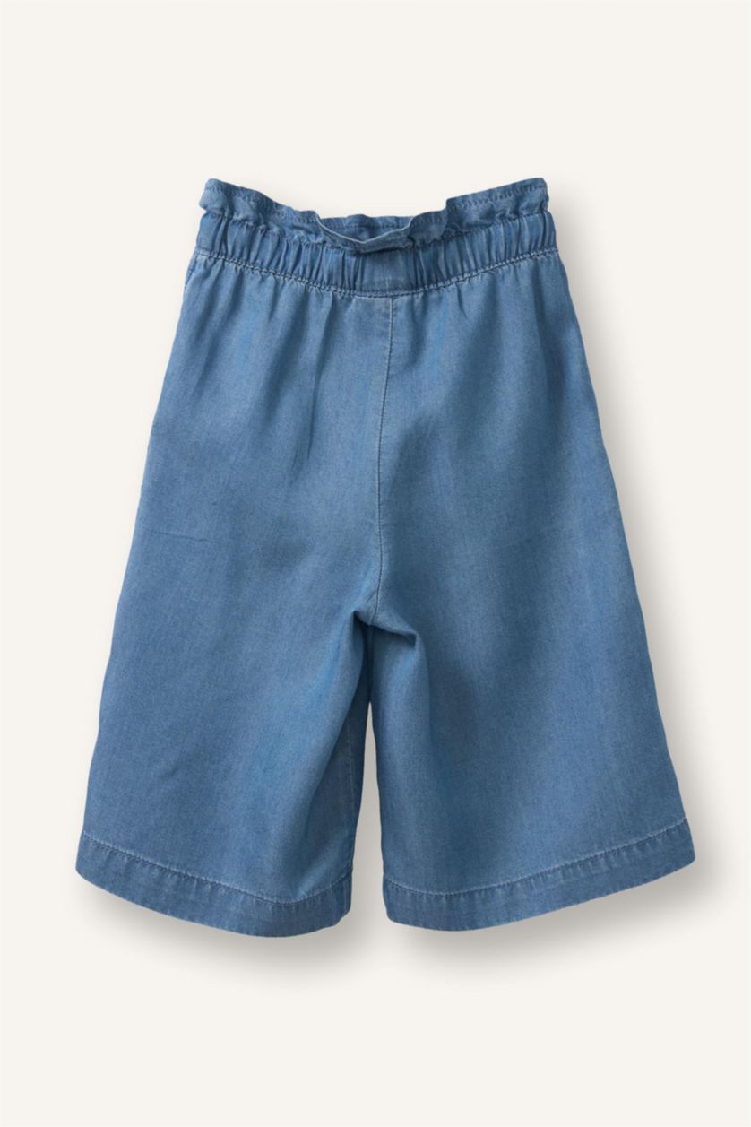 Kız Bebek Mavi Pamuklu Pantolon Kız Bebek