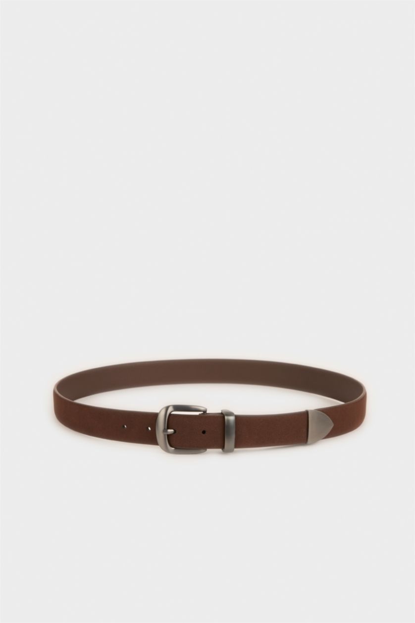 MAN Vison Man Rectangle Clasp Faux Leather