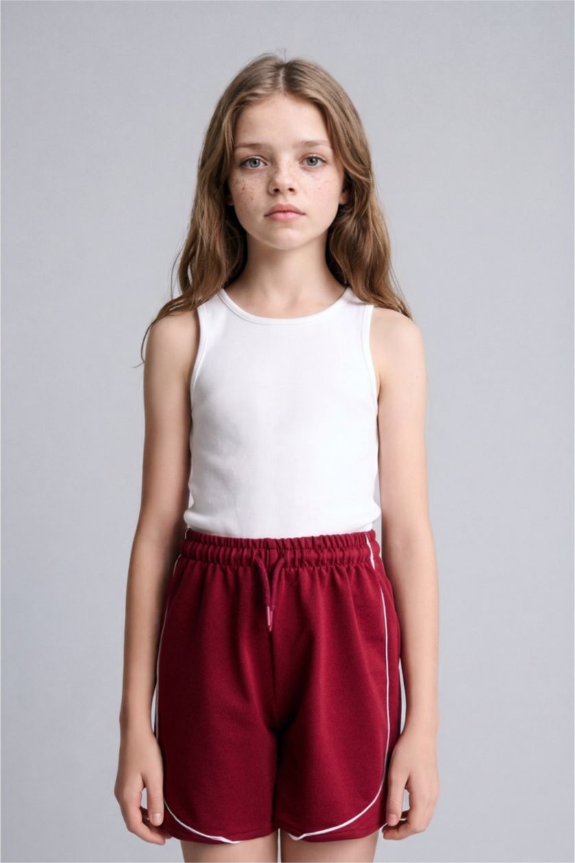 Young Girls - Teen Girls Bordeaux Shorts