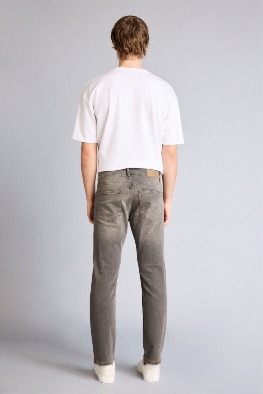 Erkek Açık Kahve Sergio Regular Fıt Boru Paça Pantolon