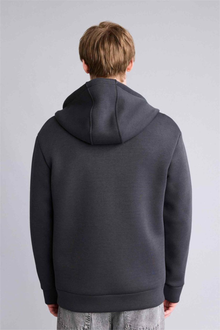 Erkek Antrasit Regular Fıt Hırka