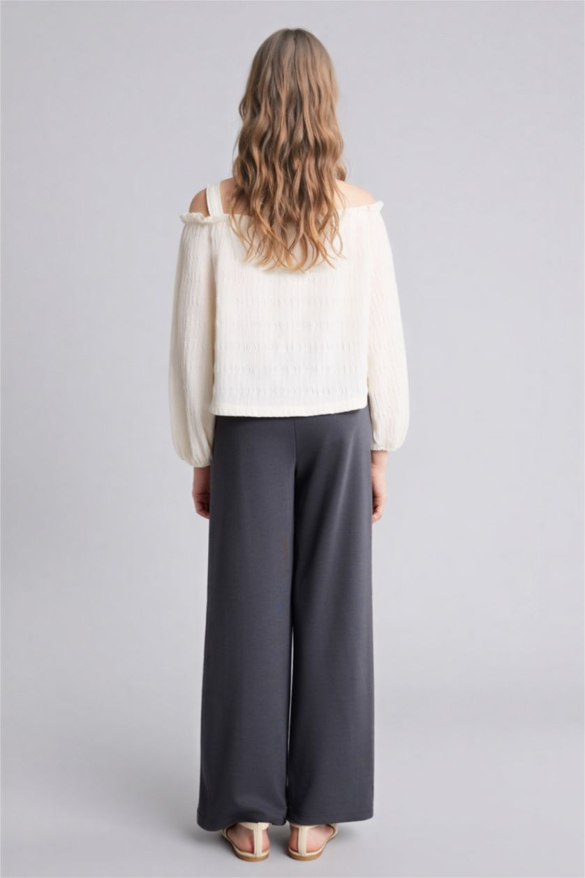 Kız Çocuk - Genç Kız Ekru Bürümcük 2'li Takım Kız Çocuk