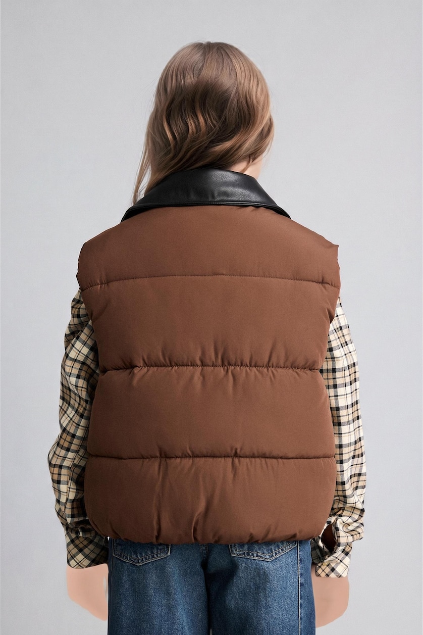 Young Girls - Teen Girls Brown Girl Vest