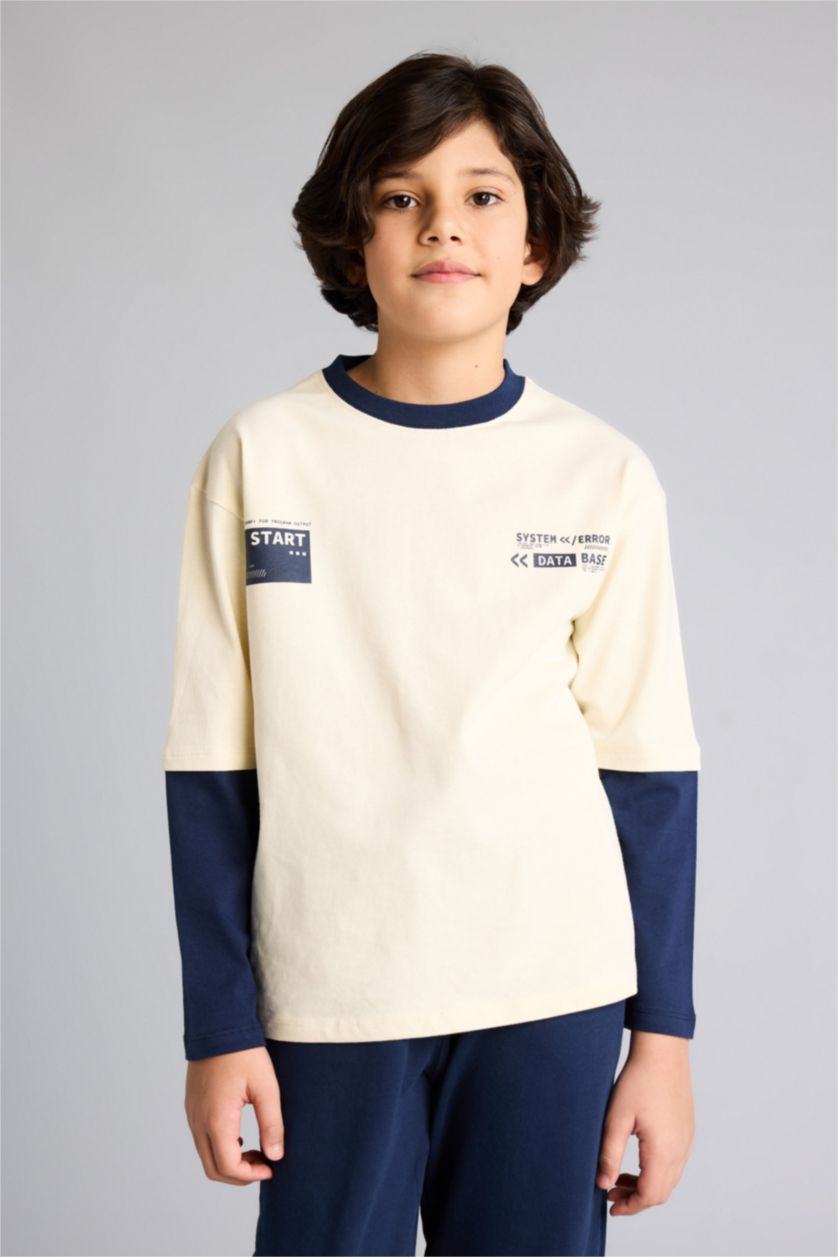 Boys & Teens Sand 2 piece Regular Fit Set