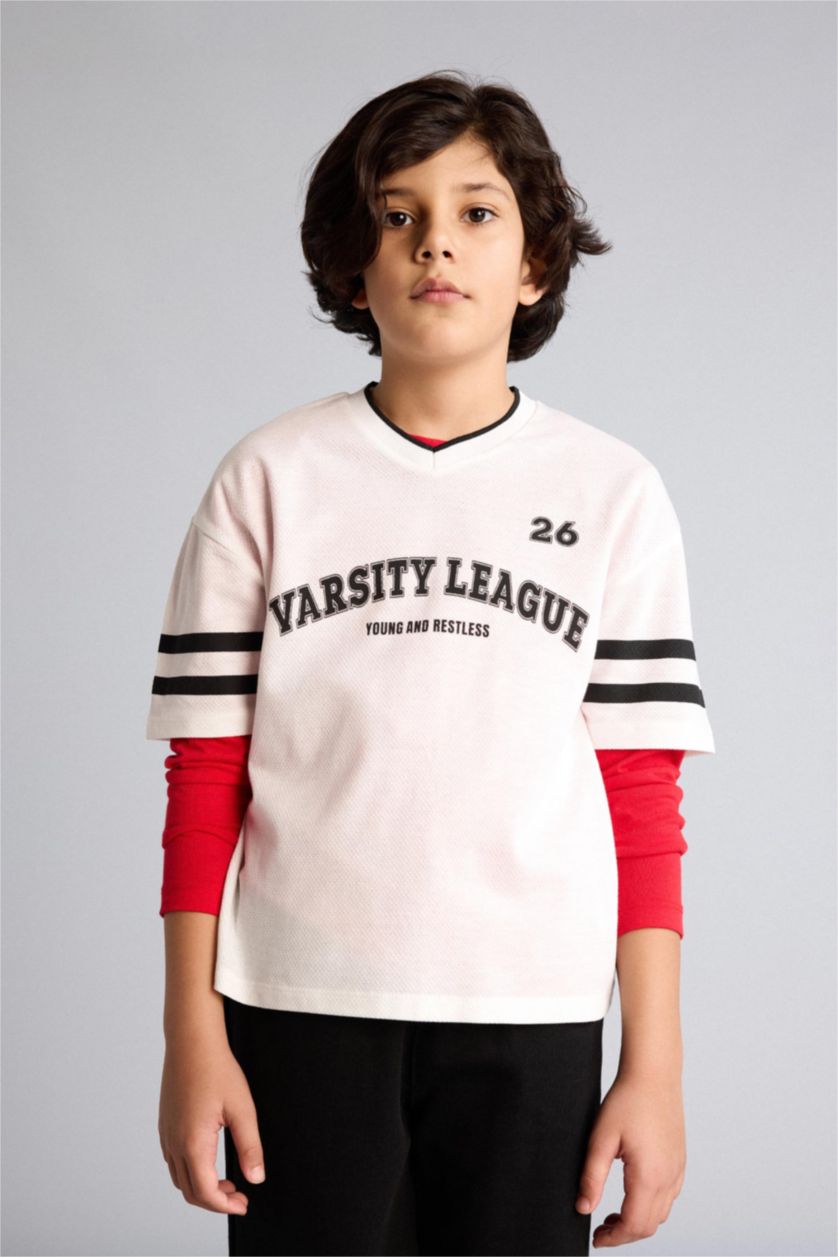 BOYS & TEENS Ecru Boy 2 Piece Set