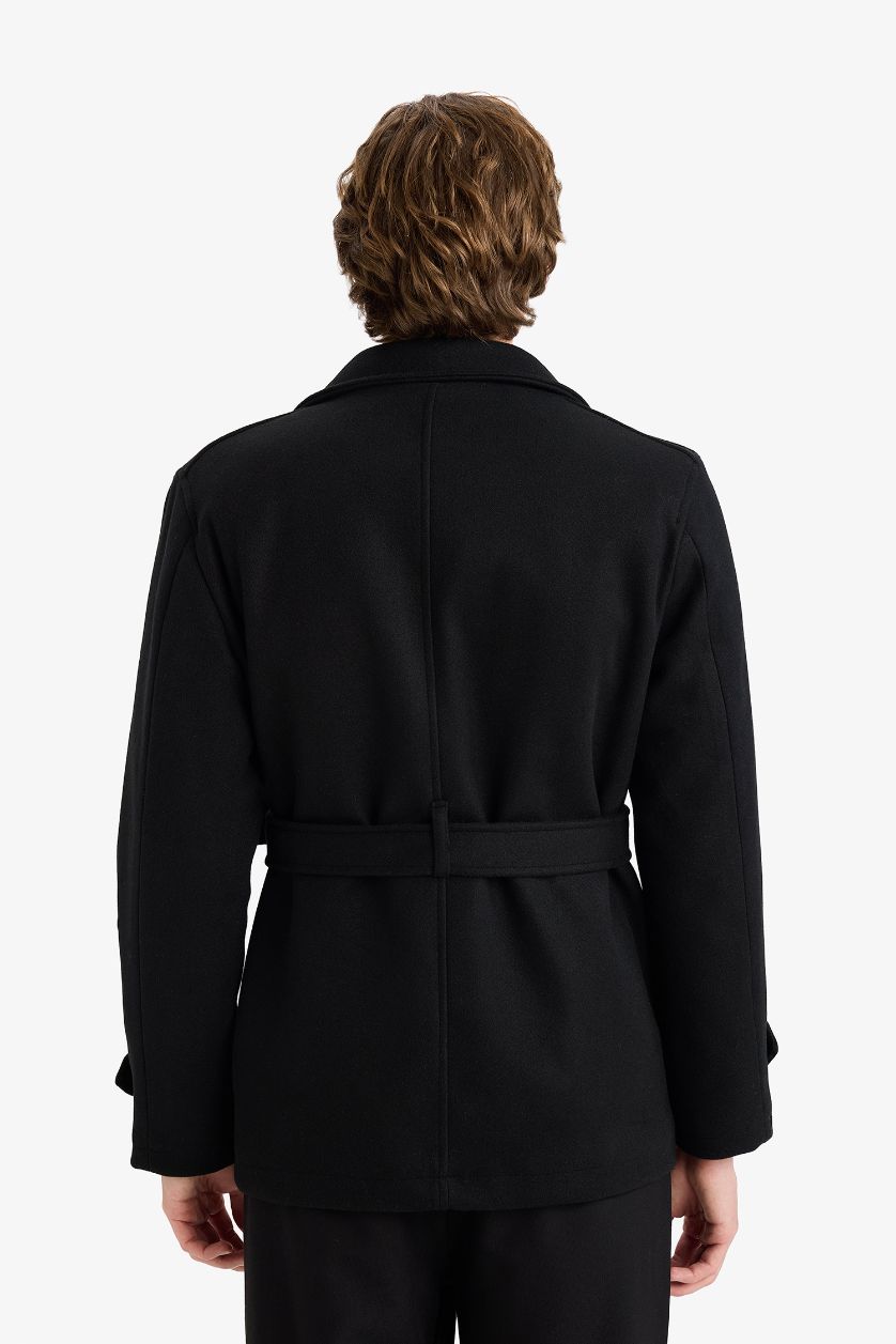 Erkek Siyah Slim Fit Astarlı Mont