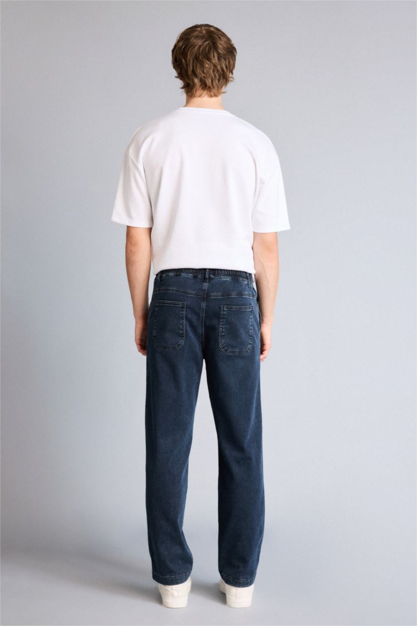 MAN Blue Black Wide Leg Jeans