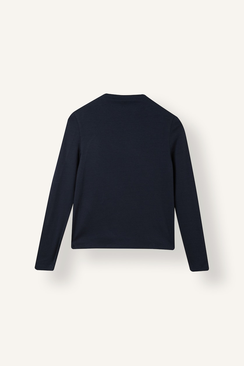Kadın Lacivert Slim Fit Modal Tunik