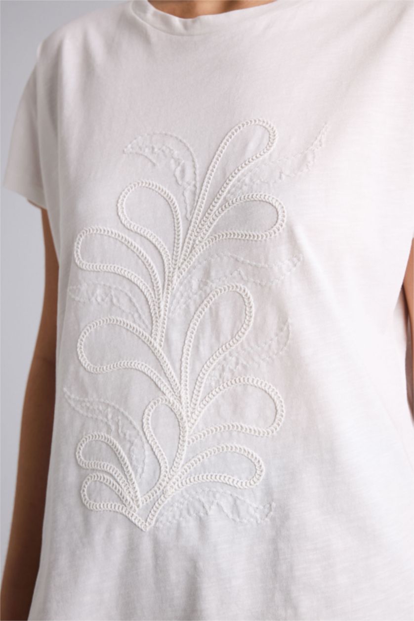 WOMAN Ecru Woman Short Sleeve T-Shirt