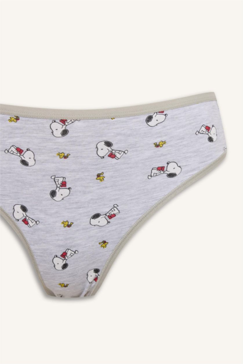Kadın Gri Melanj Snoopy 2'li Slip Külot