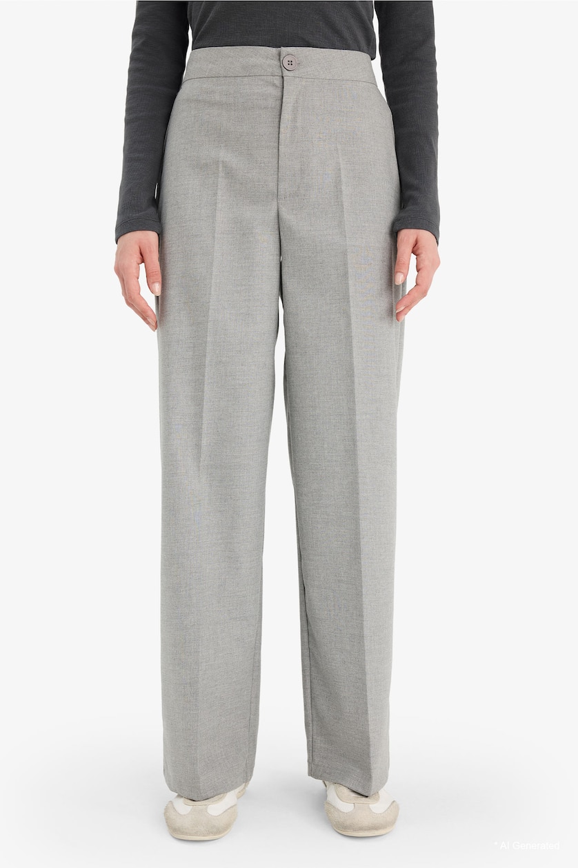 FEMME Gris Jambes larges
