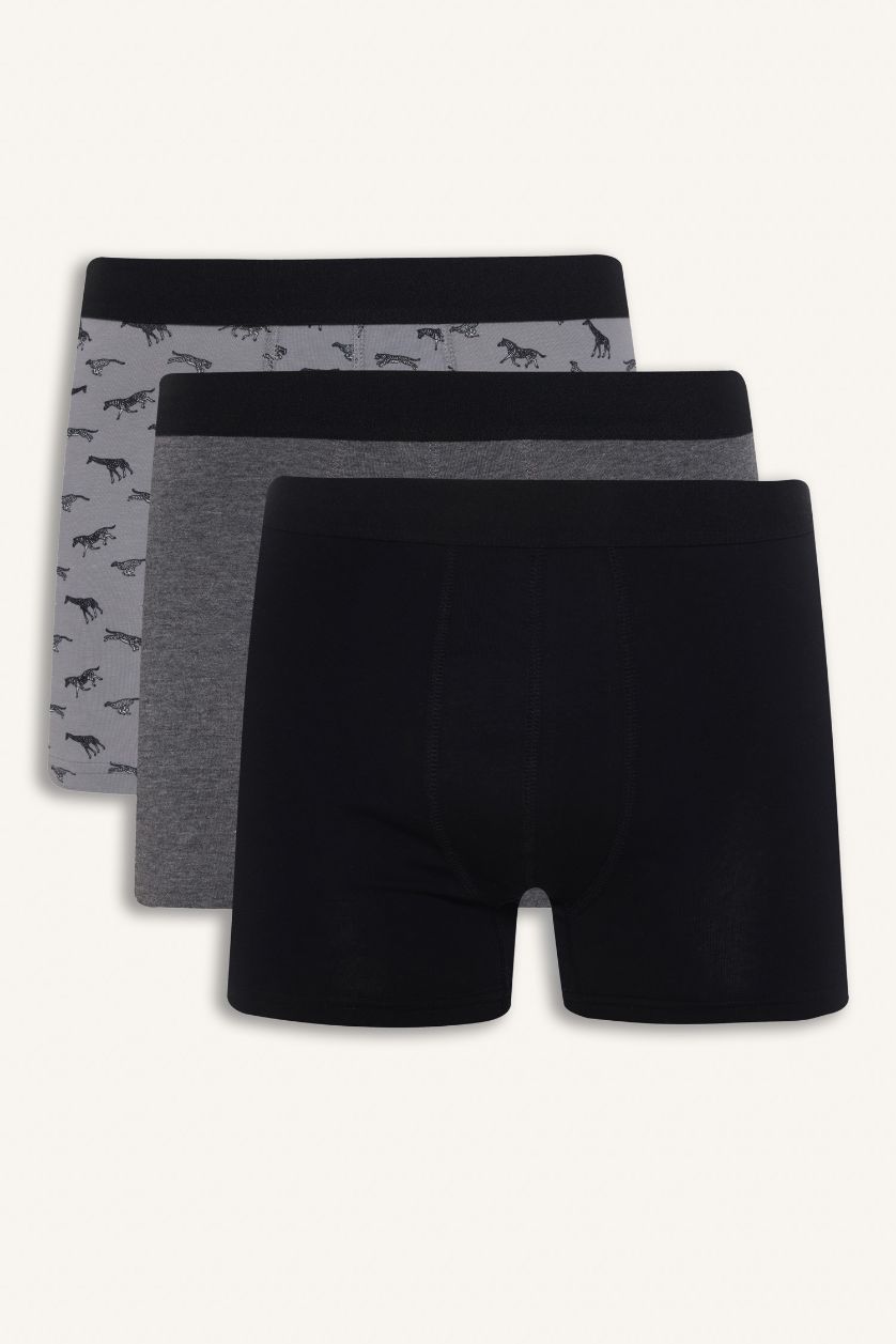 Man Black بوكسر قصة عادية - 3 قطع