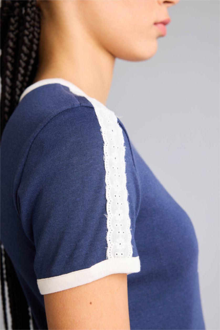 Әйелдерге индиго Airtech NBA New York Knicks Slim Fit спорттық модал футболка