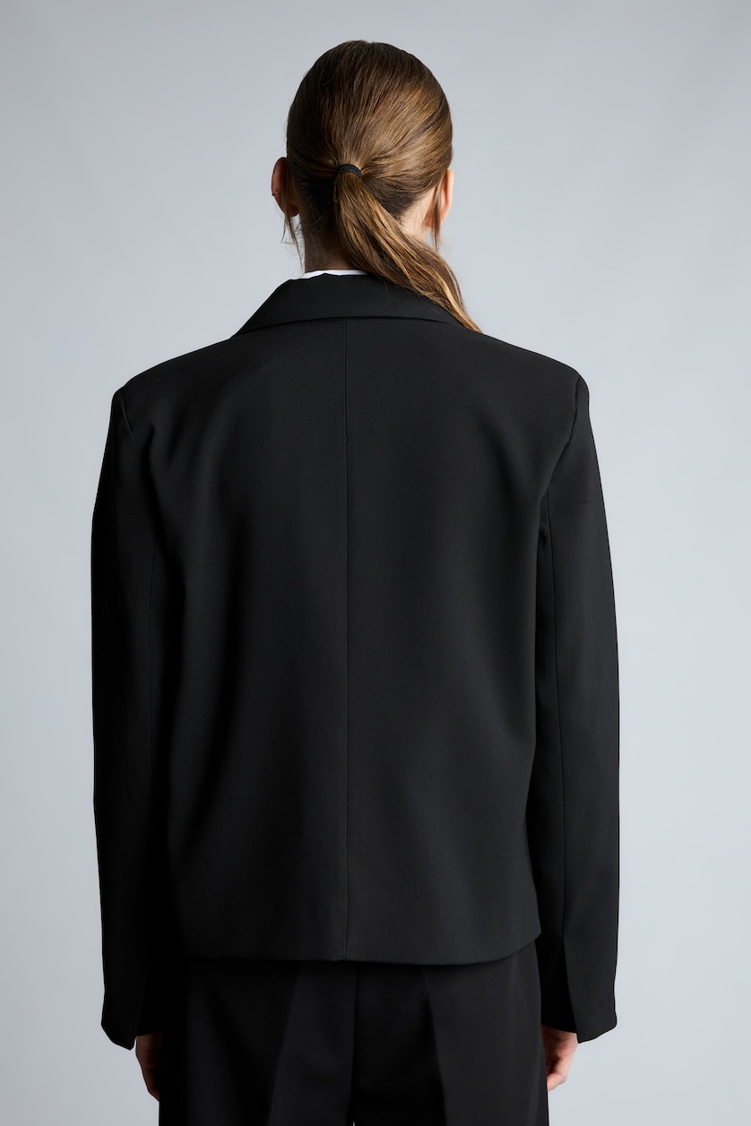 Women Black Relax Fit Blazer