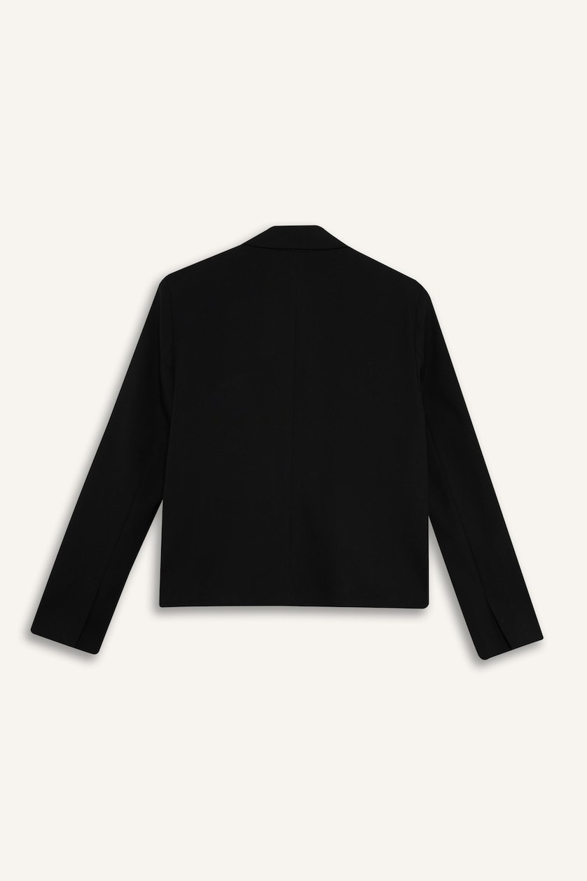 Kadın Siyah Relaxed Fit Blazer Ceket