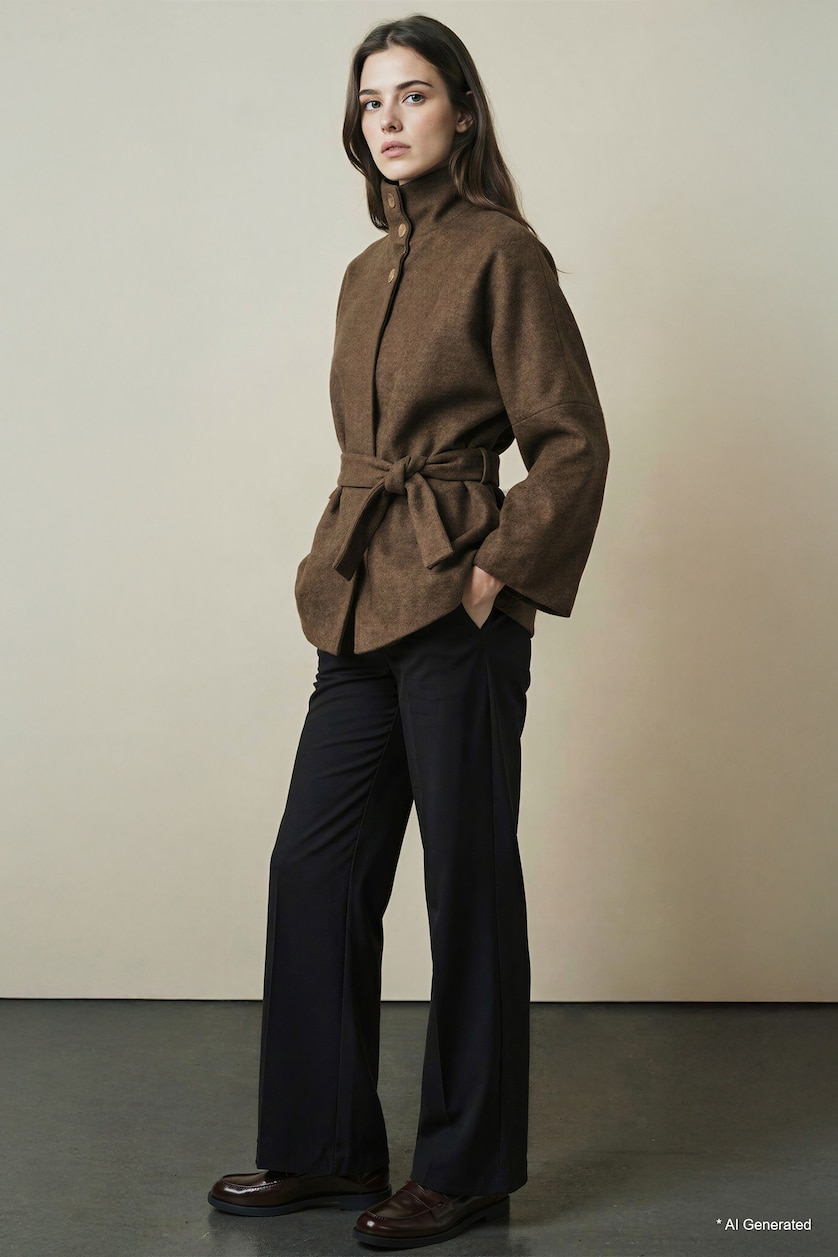 Kadın Siyah Regular Fit Pantolon