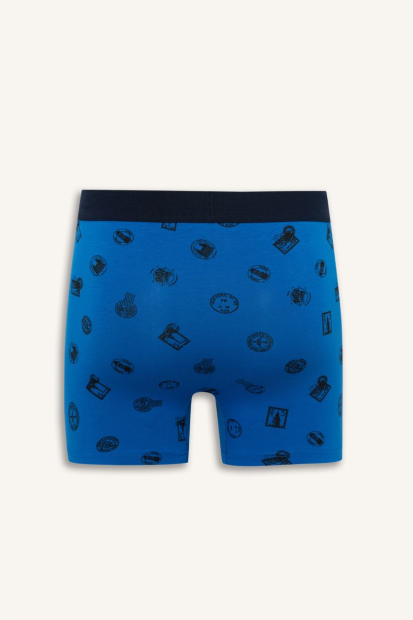 Мужчины Королевский синий Боксеры Regular Fit с узором набор из 3 шт