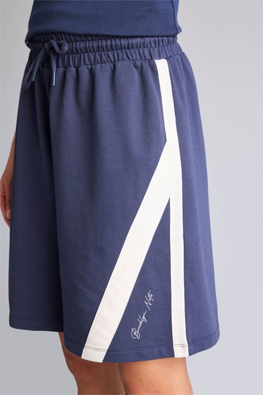 Женщины Индиго Спортивные шорты NBA Brooklyn Nets Relax Fit