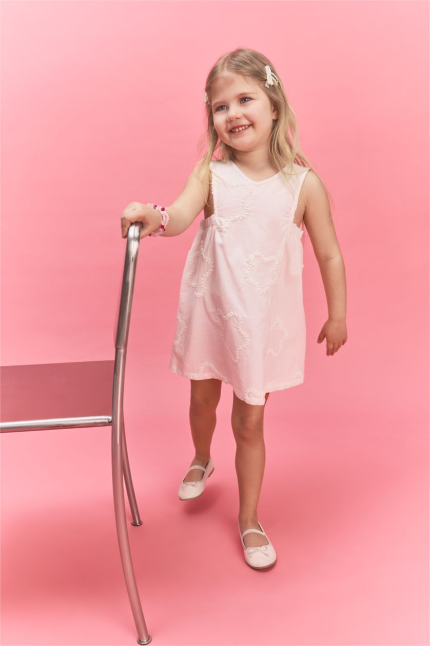 Baby Girls White Strappy Woven Dress