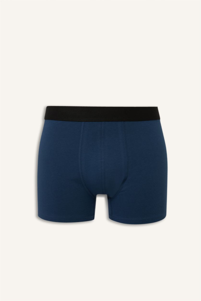 رجالي نيلي بوكسر قصة عادية بطبعة فاكهة - 3 قطع