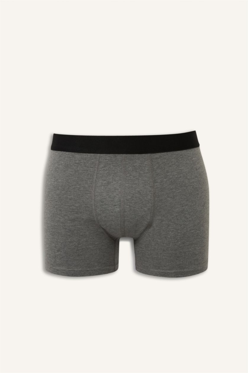 رجالي كحلي بوكسر قصة عادية بطبعة فاكهة - 3 قطع