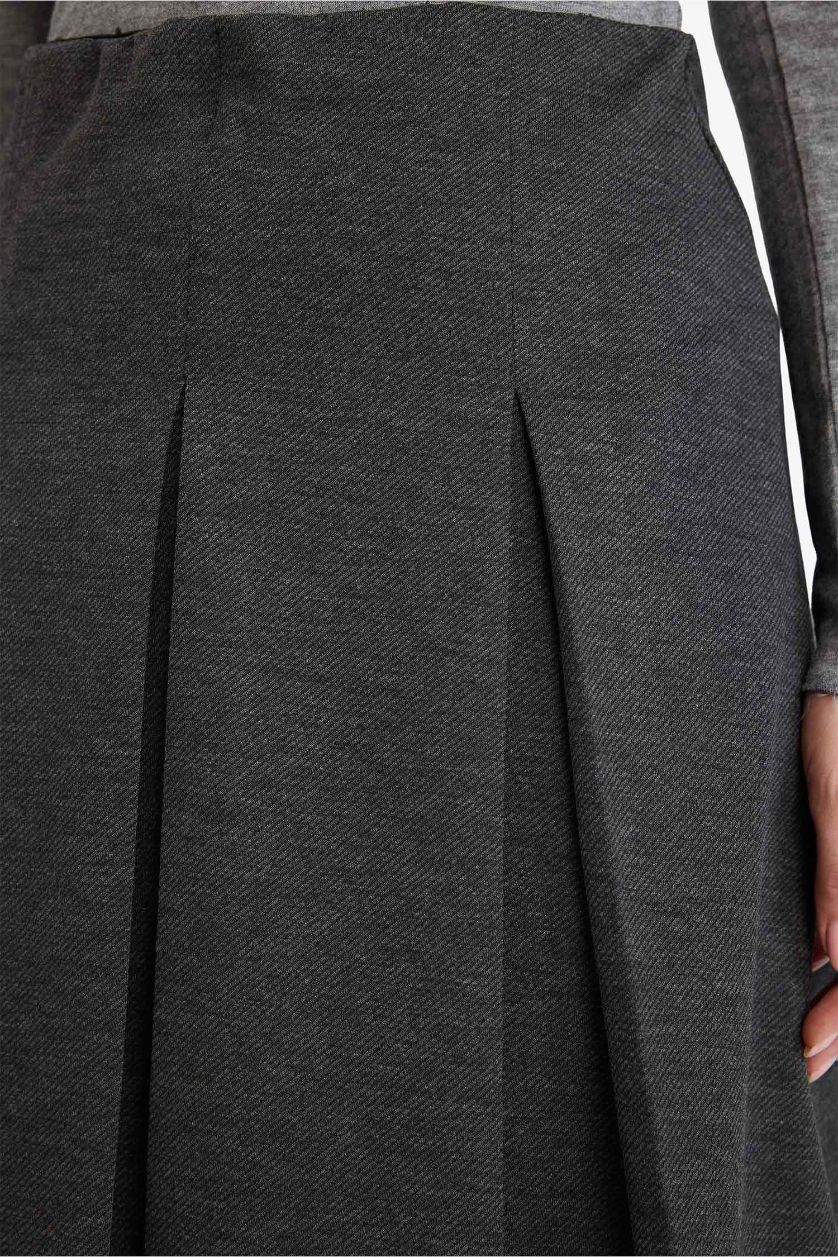Kadın Koyu Antrasit A Kesim Etek