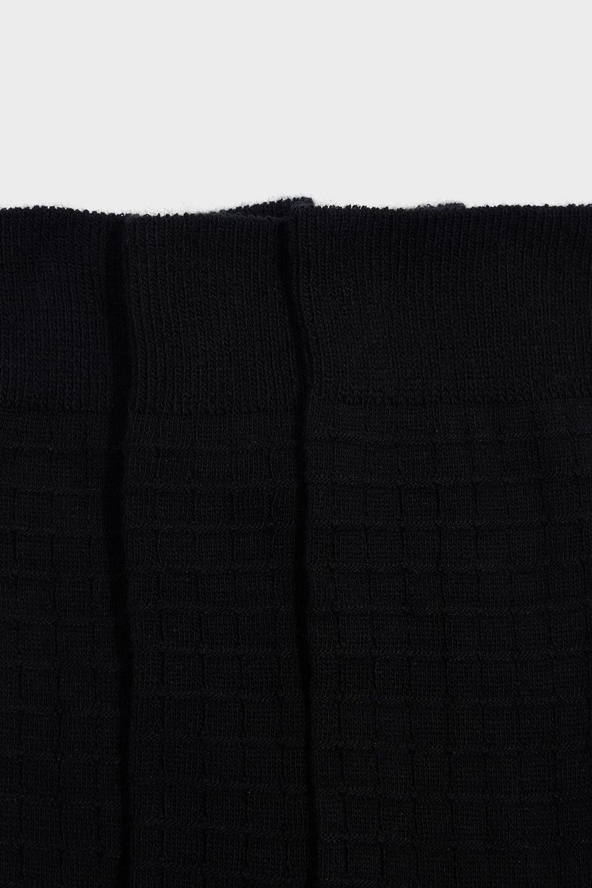 MAN Black Man 3 Piece Cotton Long Socks