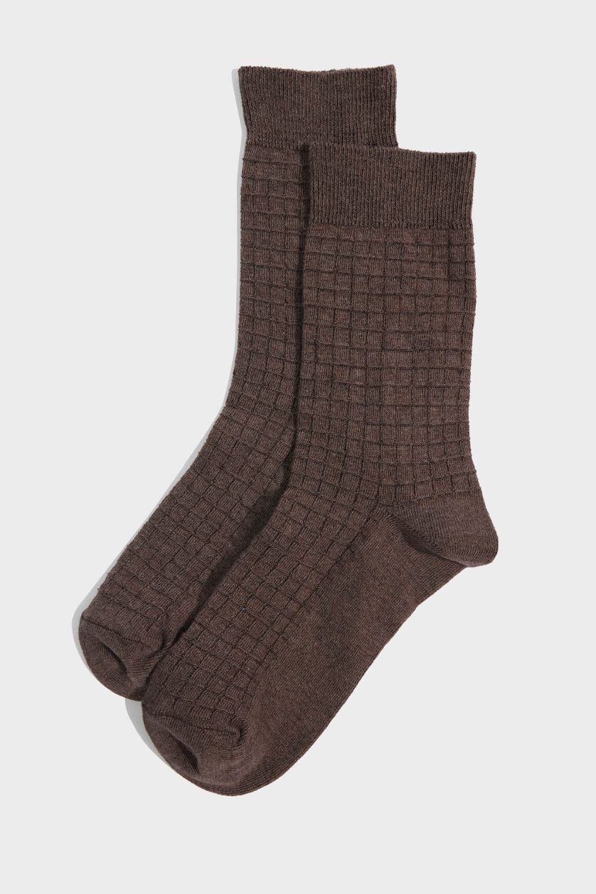 MAN Brown Man 3 Piece Cotton Long Socks