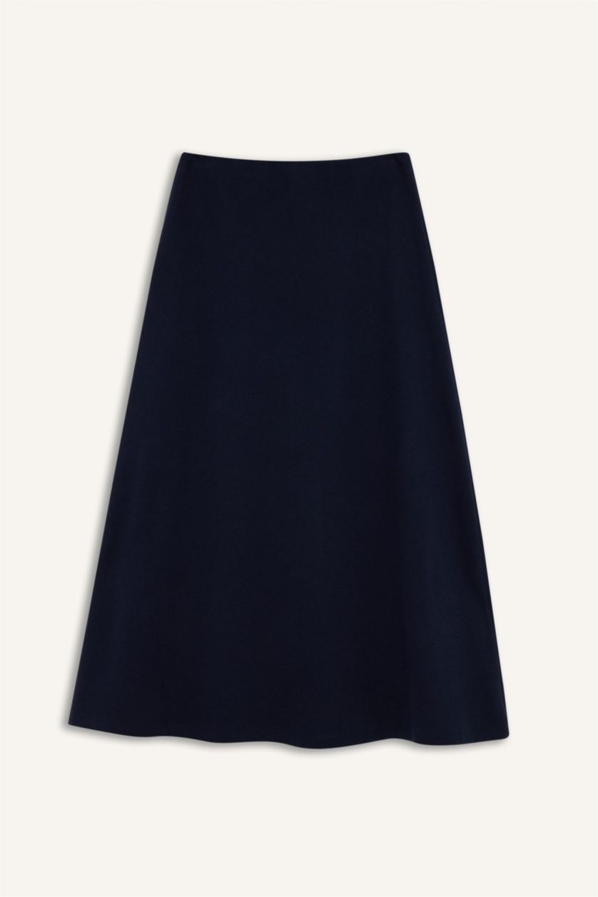 WOMAN NAVY A Line Skirt