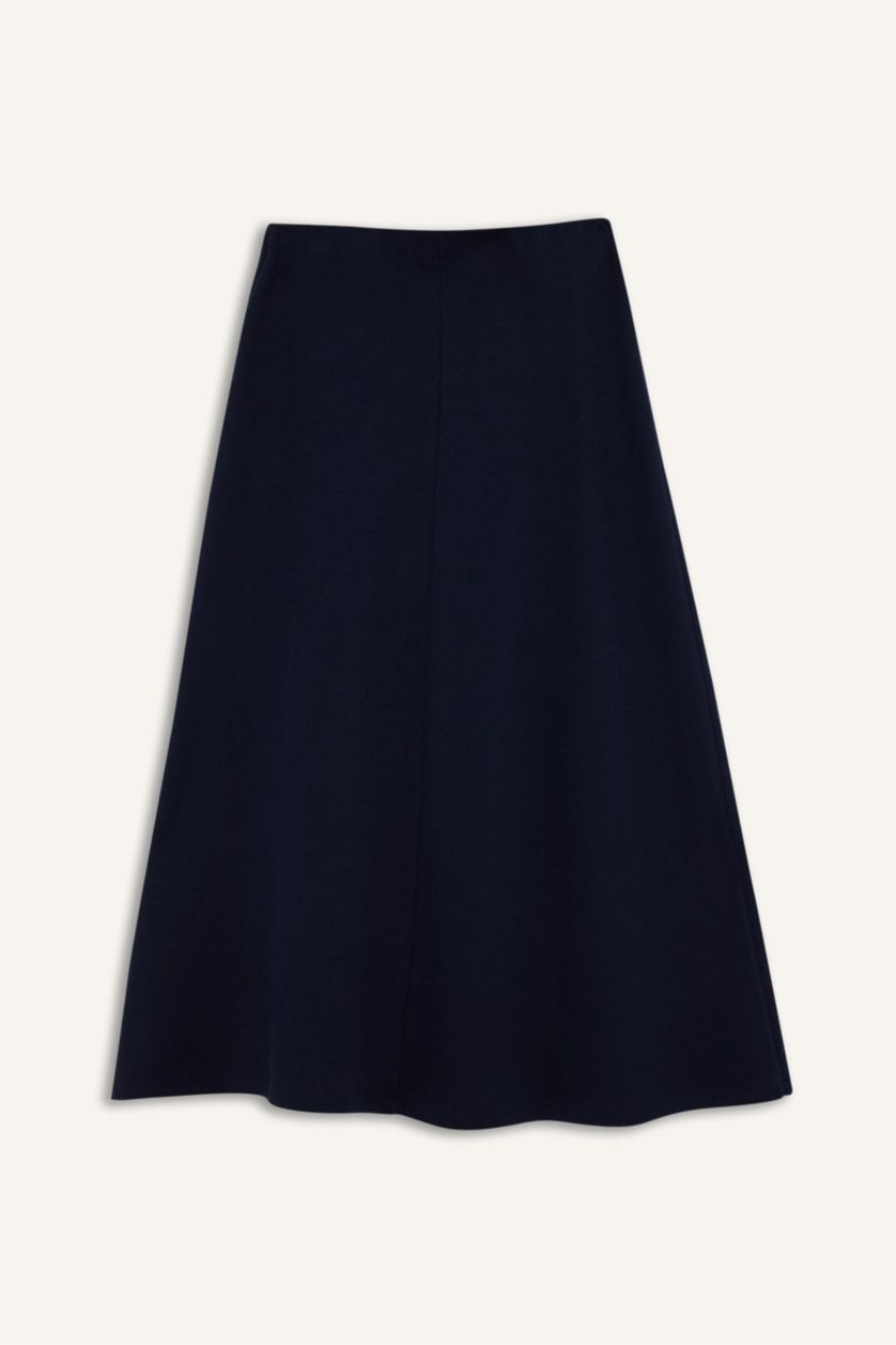 WOMAN NAVY A Line Skirt