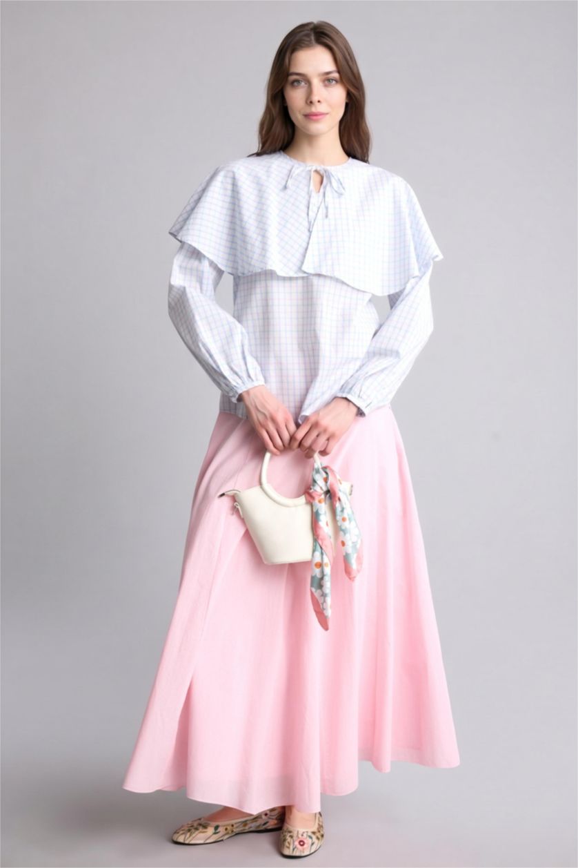 WOMAN Ecru Regular Fit Poplin Long Sleeve Tunic