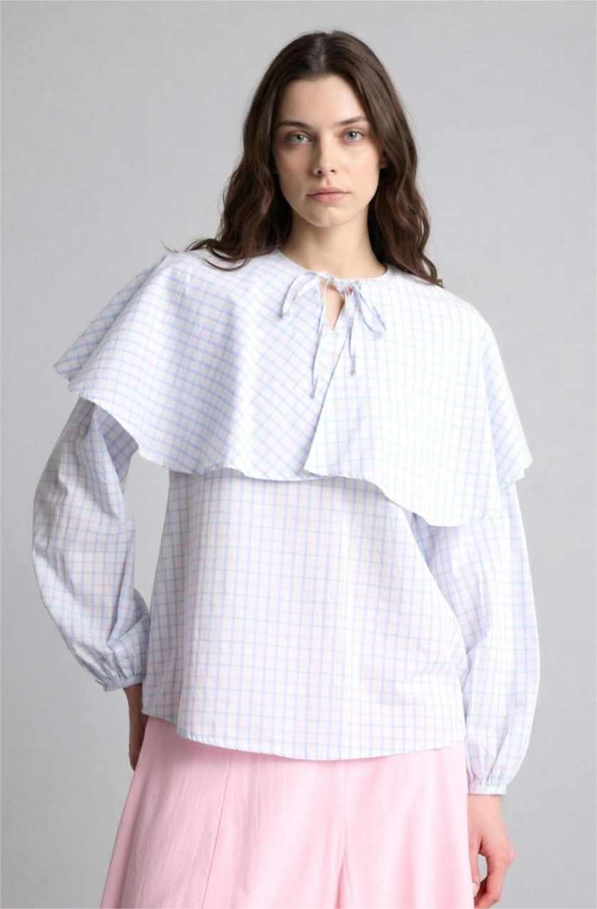 WOMAN Ecru Regular Fit Poplin Long Sleeve Tunic