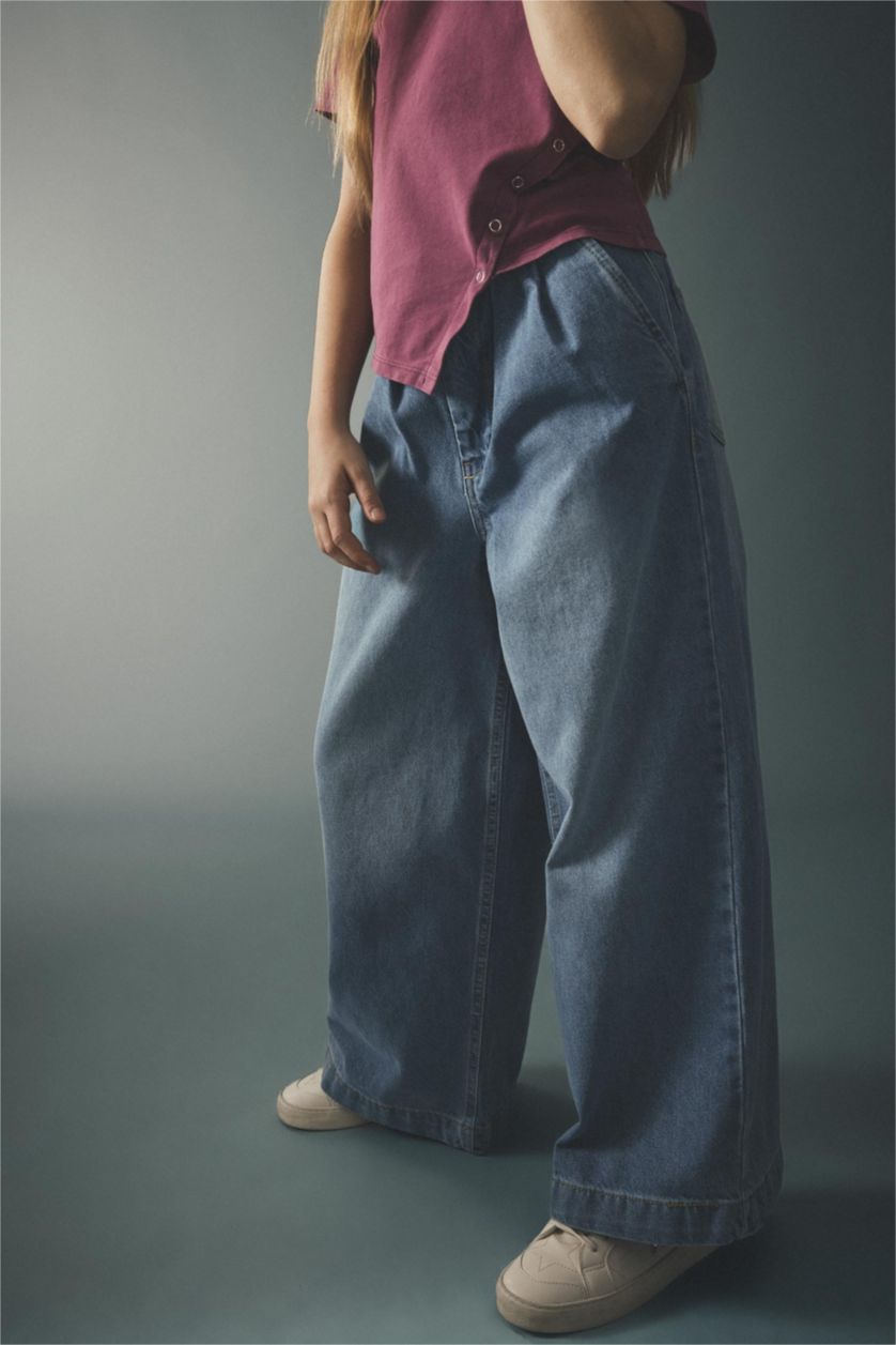 GIRLS & TEENS Light Blue Girl Wide Leg Jeans