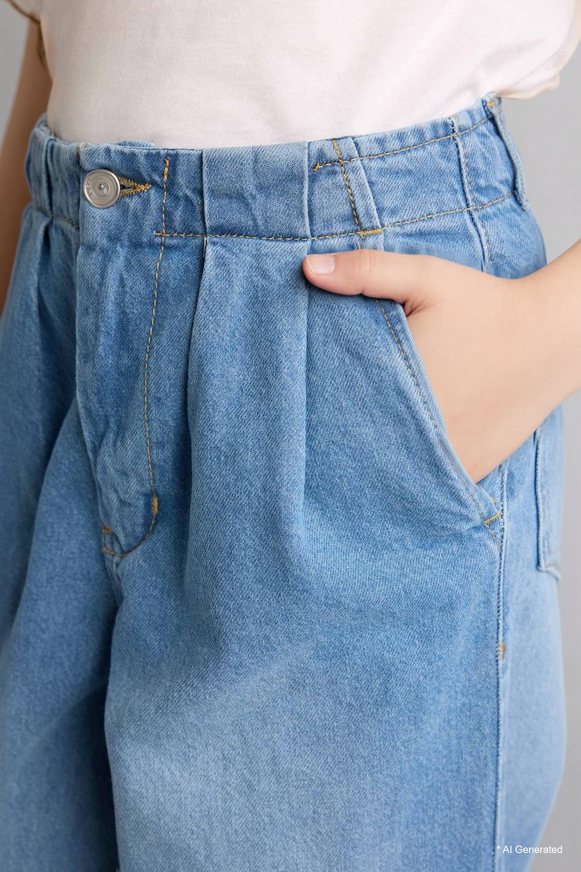 GIRLS & TEENS Light Blue Girl Wide Leg Jeans