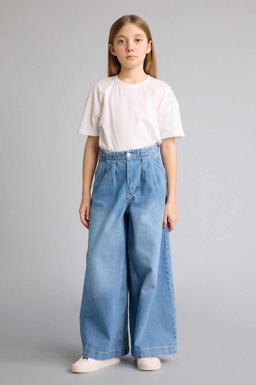 GIRLS & TEENS Light Blue Girl Wide Leg Jeans