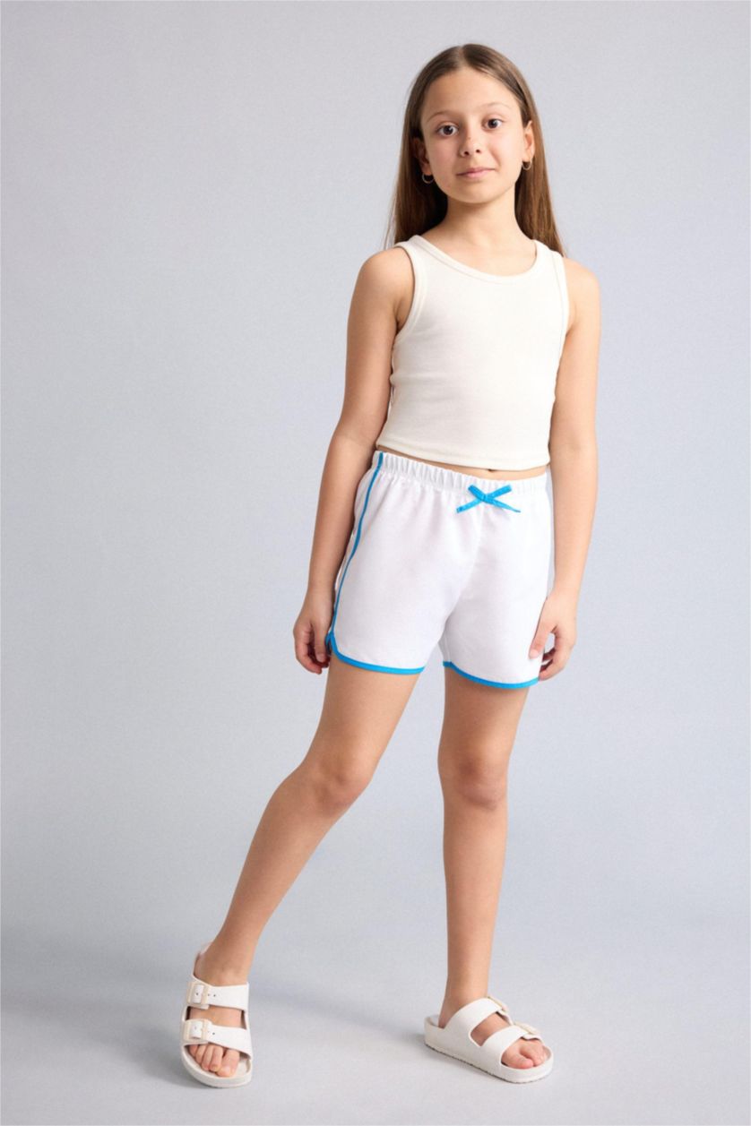 FILLES Blanc Short de bain pour fille