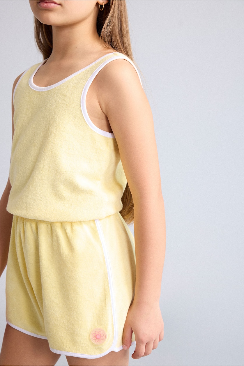 Girls & Teens Light Yellow لبس بحر بناتي